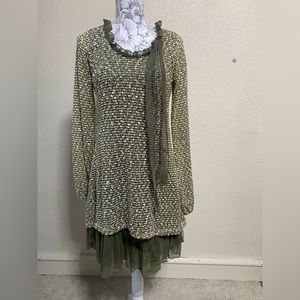 A’reve woven layered‎ tiered dress